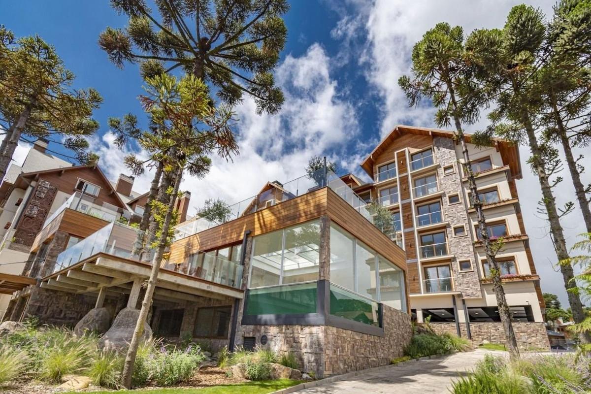 Rosa Edificio Bellagio Canela Com Infraestrutura Completa 아파트 외부 사진
