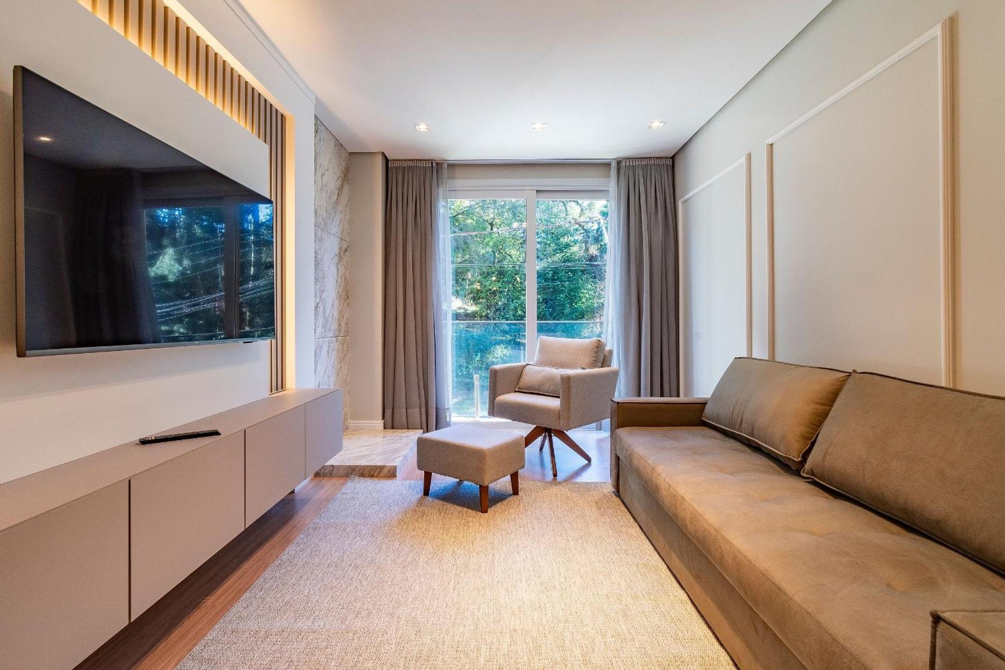 Rosa Edificio Bellagio Canela Com Infraestrutura Completa 아파트 외부 사진